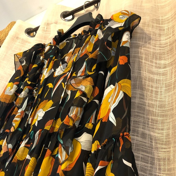 English Factory - Ruffle Long Sleeve Maxi Dress - Picture 6 of 6